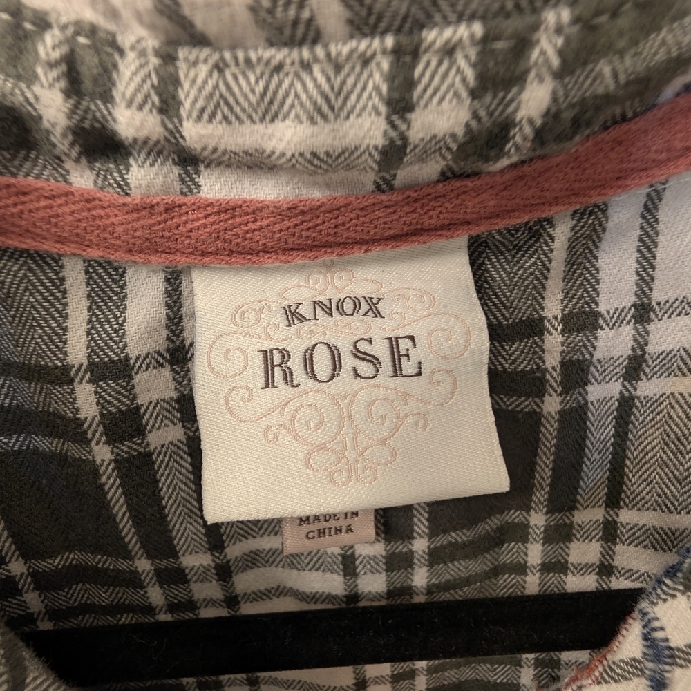 Knox Rose Black and White Plaid Shirt - Picture 2 of 10